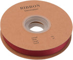 Double Side Satin Ribbon, Continuous 20 Yards,Use for Craft Bows Bouquet, Gift Wrapping, Wedding Decoration, Floral Arrangement (Burgandy, 5/8 inch)