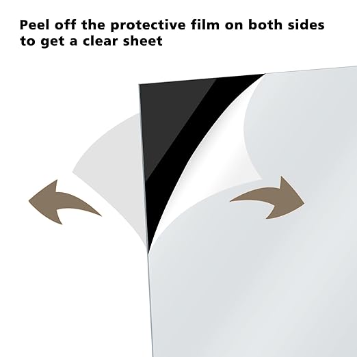 Egofine 4" x 6" Black Plexiglass Sheets 20 Pack 0.04 Inch Cast Acrylic Sheet Thick for DIY Craft Projects, Painting, Photography, Sign, Display Stand, Home Decor, Easy to Cut