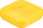 HARFINGTON Magnetic Pin Cushion Square Plastic Magnetic Sewing Pin Holder Storage Case Needle Cushion Tool for Sewing DIY Projects, Yellow