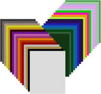 Heat Transfer Vinyl Bundle - 43 Pack 12" x 10" PU Iron on Vinyl for T-Shirt, 32 Assorted Colors HTV Vinyl for Heat Press Machine - Easy to Cut, Weed & Transfer