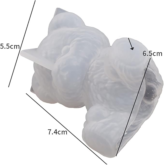 2 Pack Animal Mold - Different Silicone Molds for Candle Making, Resin Casting, Soap Making & Home Decor