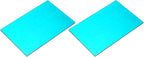 MECCANIXITY 2 Pcs Stained Glass Sheet Mosaic Tile 7.9 Inch x 5.9 Inch Blue Stained Glass Sheets for Crafts DIY Art Project