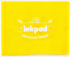 GTLZLZ Large Ink Pad for Rubber Stamps, 5" x 4" Washable Craft Stamp Pad for Kids, Fingerprint Ink Pad for Paper, Scrapbooking, Wood Fabric (Yellow)