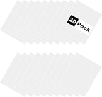 HTVRONT White Heat Transfer Vinyl Bundle: 20 Pack 12" x 10"in Iron on HTV for T-Shirt, Black Heat Transfer Vinyl Compatible with Cricut Cutting Machine, Silhouette Cameo or Heat Press Machine