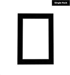 8x10 Mat Bevel Cut for 5x8 Photos - Acid Free Black Suede Precut Matboard - For Pictures, Photos, Framing - 4-ply Thickness