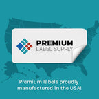 Premium Label Supply Glossy White Sticker Labels – 4" x 5" – (4 per Sheet) (Glossy White for Laser Only, 40 Labels)
