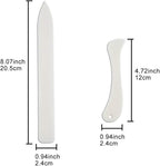 8 PCS Bone Folder Tool, Plastic Bone Folder Paper Creaser Set Scoring Tool for Paper Crafts Book-Binding Card Making and Office Supplies for Diy Handmade Leather Burnishing Bookbinding Books Cards