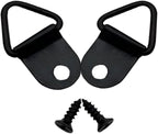 Small Triangle Ring Steel Picture Hangers with Screws Picture Frames Picture Hang Solutions for Hanging Clock Paintings Artwork Picture Frame Hook Photos(100 Pack Black )