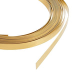 BENECREAT 19.7 Ft 30Gauge Brass Flat Bezel Wire, 5mm Wide Flat Jewelry Craft Wire for DIY Jewelry Craft Making Gem Wrapping