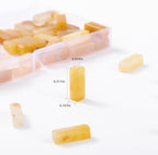 Natural Yellow Jade Rectangle Tube Beads 4x13mm 38cm/str Loose Semi Gemstone Stone Beads for Making Bracelets Necklace Earrings