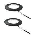 HAHIYO Black 0.25Inch Wide Floral Tape Waterproof Florist Tape Flower Wrap Adhesive Waterproof Decorative Tape for Bouquet Stem Wrapping Flower Arranging and Floral Craft, 2Rolls 200Feet/66Yard Total