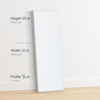 PHOENIX 10x30 Inch 3 Pack Artist Canvas - Large Skinny Stretched Canvases for Painting - 3/4 Inch Profile, 100% Cotton 11 Oz. Gesso Primed White Blank Professional Canvas Oil & Acrylic Paints