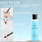 Aijimei Acrylic Nail Brush Cleaner - Liquid Paint Brush Cleaner for Nails Artists (250ml/8.5 FL.OZ)