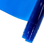 HYANG Blue Transparent PVC Super Clear Holographic Vinyl Faux Leather Sheets 1 Roll 12" x 47" (30cm x 120cm) for DIY Bows Earrings Bags DIY Crafts Making