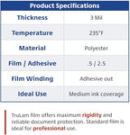 TRULAM - PRO Grade Roll Laminating Film - 3 Mil - 43 inch x 250 feet with 3 inch Core - Clear Gloss Finish (P30G433)