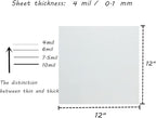 BANLTRE 15 Pieces 4 mil Transparency Blank Template Material Stencils Mylar for Cutting Paper Clear Sheet 12 × 12 inch (15-4 mil)