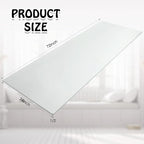 Amylove Polyurethane Foam 24" x 72" High Density Cushion Upholstery Foam Sheet for Seat Replacement DIY Projects Chairs Headboards Sofas Home(1/2" x 24" x 72",White)