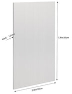 2 Pack 5052 H32 Aluminum Sheet Metal 8” x 4”x 1/16”(0.06") Flat Plain Thin Aluminum Plate Covered with Protective Film, Rectangle Aluminum Metal Plate for Crafting lndustry, 1.5mm