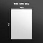 AUEAR, 15 Pack 5x7 Uncut Matte Boards, White Photo Mat Board Great for Picture Framing, Print, Artwork