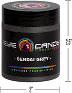 Eye Candy Pigments Premium Grey Mica Powder - Sendai Grey (25gr) - for Epoxy, Resin, Soap, Paint, Woodworking, Acrylic Pouring, Bath Bombs, Fishing Lures - DIY Arts and Crafts Additive