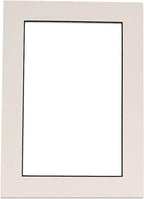 Poster Palooza 8x10 Mat Bevel Cut for 5x8 Photos - Acid Free White with Black Core Precut Matboard - For Pictures, Photos, Framing - 4-ply Thickness