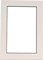 11x14 Mat Bevel Cut for 8.5x11 Photos - Acid Free White with Black Core Precut Matboard With Backing Board and Crystal Clear, Self Seal Photo Mat Bag - For Pictures, Photos, Framing - 4-ply Thickness