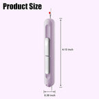 Needle Threaders, 2 in 1 Plug-in Needle Threader Seam Ripper Tool, Automatic Stretchable Seam Rippers for Sewing, Hand Quilling Supplies,Embroidery Stitch Removal (Purple/Yellow)