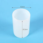 2 Pack Cylinder & Round Candle Molds - 2 Size Style - 3D Silicone Molds for Resin & Chocolate, Handmade Cylinder Molds