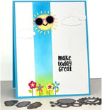 Cutting Dies for Card Making, Metal Scrapbooking Die-Cuts, DIY Bckground Frame Crafts Embossing Stencil, Paper Template Mold/Photo Album Arts Tool (3 Pcs Clouds-3.3x5.5cm)