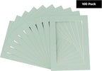 11x14 Mat for 8.5x11 Photo - Precut Honeydew Green Picture Matboard for Frames Measuring 11 x 14 Inches - Bevel Cut Matte to Display Art Measuring 8.5 x 11 Inches - Acid Free Pack of 100 MATS