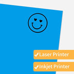 Printable Sticker Paper, 20 Sheets Blue Printable Sticker Paper, Laser/Inkjet Printing- Matte Blue, Letter Size (8.5" x 11")