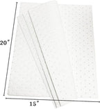 Autocare Heavyweight Oil Absorbing Pads | White Absorbing Heavy Weight Oil-Only Absorbent Mat Pad | 15" x 20" | 50 Oil Absorbent Pads |