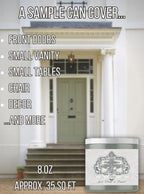 ALL-IN-ONE Paint, Durable cabinet and furniture paint. Built in primer and top coat, no sanding needed. Includes our 30 featured color card - Thistle (gray purple), 8oz Sample