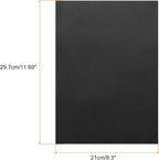 MECCANIXITY Colored Vellum Paper, 20 Sheet Black Transparency 11.7 x 8.2 Printable Vellum Paper, Translucent Vellum Sheets for Printing Wedding Invitations, Ink Jet Laser Printer