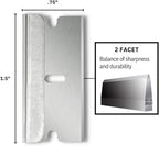 American Line Single Edge Razor Blades - 100-Pack - 0.012" Heavy Duty High Carbon Steel for Extra Durability and Long Life - 66-0448
