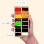 Viviva Colors Travel Watercolor Paint Set - Original 16 Watercolor Paints for Adults, Beginners, Artists, Hobbyists - Lightfast, Vibrant, Handmade & Portable Watercolor Kit with Mixing Palette