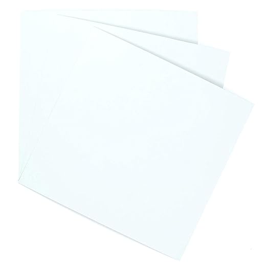 EAGLE 1: 12" x 12" 26 Gauge Sheet Metal Squares (3 Pack Per Order, Multiple Colors) Great for Arts, Crafts, DIY Home or Work Projects (18" X 18", White)
