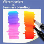 6 Pack Colorless Blender Alcohol Markers, Blending Clear Double Tipped Soft Fine Tips and Brush Art Marker (Blender)