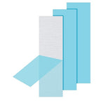 PATIKIL 6061 T651 Aluminum Sheet Metal 4 x 1.18 x 1/16(0.0625") Inch 3Pcs Flat Plain Aluminum Plate Covered Stock with Protective Film, Heat Rectangle 1.5MM for Lndustry Crafting