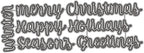 Mvchifay Cutting Dies Happy Birthday Holiday Thanks Greetings Metal Stencils Scrapbooking Tool Love Heart DIY Carbon Steel Embossing Template for Paper Card Making (Happy Holiday Greetings)