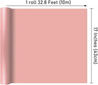 NESCCI Pink Matte Wrapping Paper,Solid Color Pearly-Lustre Paper-3 Roll,17 Inches X 32.8 Feet Per roll.Gift Wrapping Paper,Perfect for Wedding,Valentine's Day,Birthday, Christmas,Baby Shower.