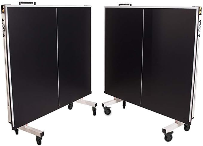 JOOLA Rally TL Professional MDF Indoor Ping Pong Table w/Quick Clamp Table Tennis Net & Post Set - 10 Minute Easy Assembly - Corner Ball Holders - Tournament Quality - Includes Playback Mode