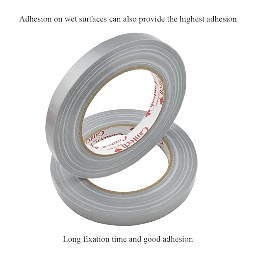 HAHIYO Silver 0.5Inch Wide Floral Tape, Waterproof Florist Tape Flower Wrap Adhesive Waterproof Decorative Tape for Bouquet Stem Wrapping Flower Arranging and Floral Craft, 2Rolls 200Feet/66Yard