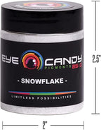 Eye Candy Pigments Premium White Mica Powder - Snowflake (25gr) - for Epoxy, Resin, Soap, Paint, Woodworking, Acrylic Pouring, Bath Bombs, Fishing Lures - DIY Arts and Crafts Additive