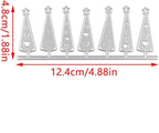 Mvchifay Cutting Dies Happy Birthday Metal Stencils Scrapbooking Tool DIY Emboss Paper Card Making (Christmas Trees-12.4x4.8cm)