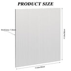 1 Pack 5052 H32 Aluminum Sheet Metal 12” x 12”x 1/16”(0.06") Flat Plain Thin Aluminum Plate Covered with Protective Film, Rectangle Metal Plate for Crafting lndustry, 1.5mm