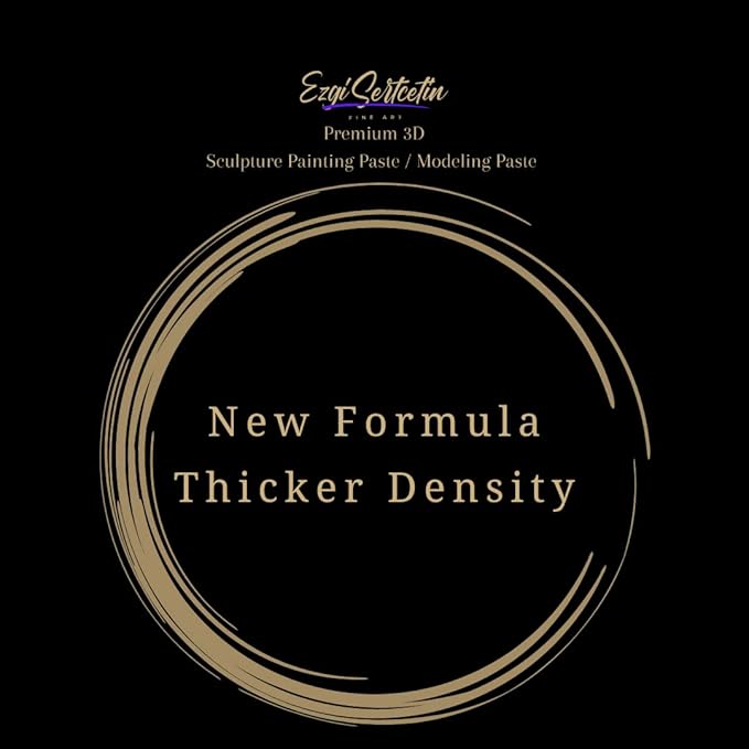 3D Sculpture Paste|Texture Paste|Decorative Plaster|Ready to Use|Unique Metallic Pearl and Neon Colors|Ideal for Artwork|Stencil|Flowers|Texture and Art Relief| 6 oz (Metallic Orange)