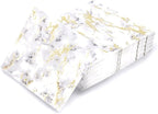 80-Pack Napkins Disposable Paper Towel Cocktail Dinner Party Decoration, Gold Splash