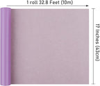 NESCCI Light Purple Matte Wrapping Paper,Solid Color Pearly-Lustre Paper,Gift Wrapping Paper,Perfect for Wedding,Valentine's Day,Birthday, Christmas,Baby Shower,DIY Bouquet (17 Inches X 32.8 Feet)