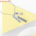 ImpressArt - Premium Metal Stamping Rectangle Blanks for Metal Stamping and Jewelry Making (24 Pack) (1/4" x 1 1/2" Rectangle Strip, Alkeme)
